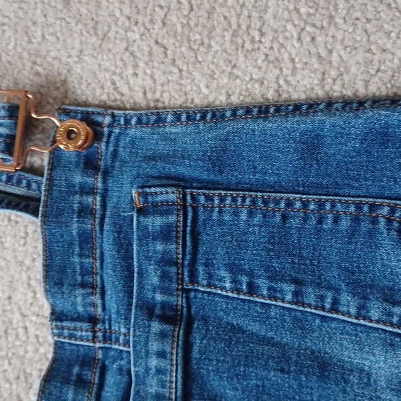 Maternity Overalls XL Blue Jeans Denim Spandex - Picture 7 of 10